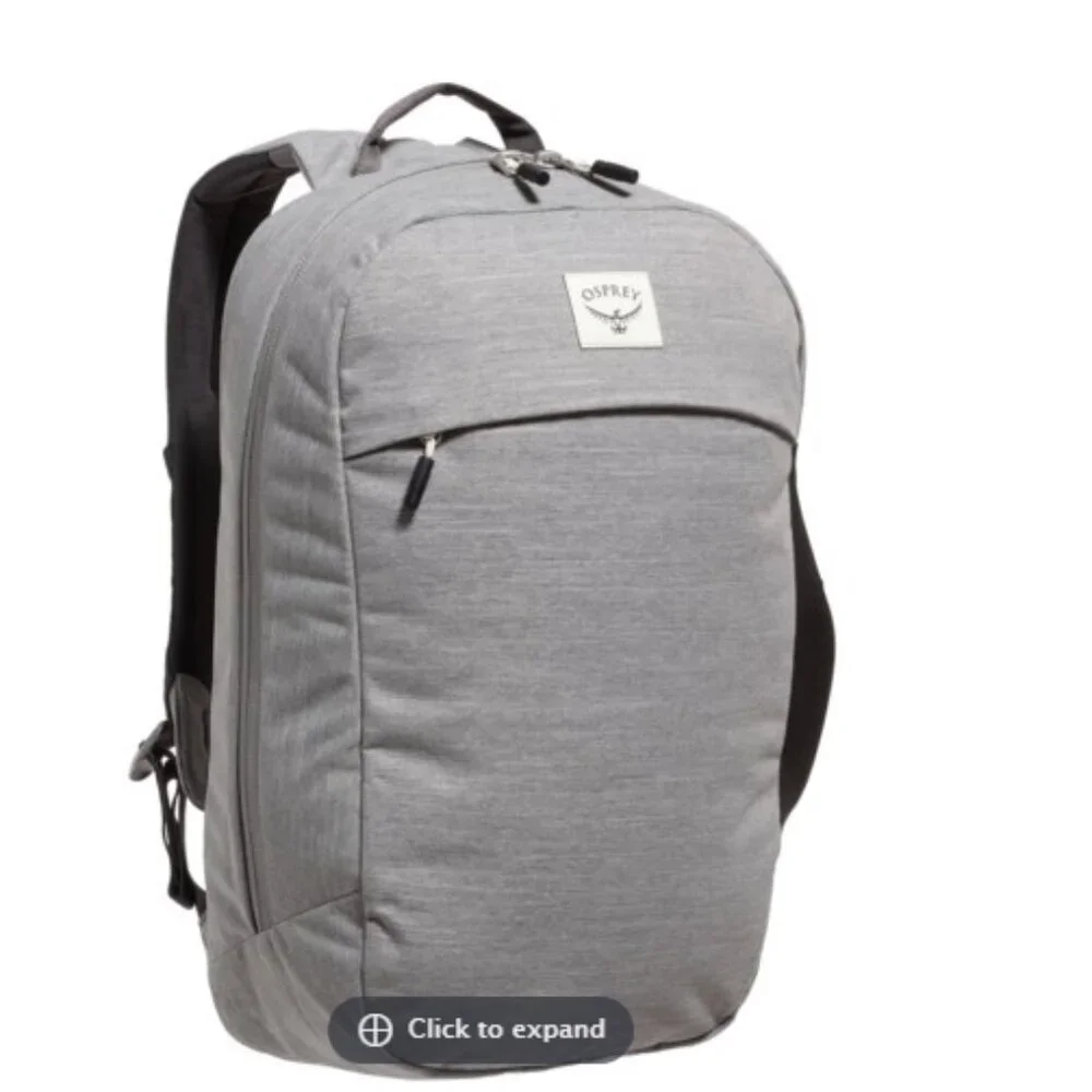 Osprey Large Arcane 20 L Daypack Backpack NWT Grey Laptop Sleeve Carry-on Size